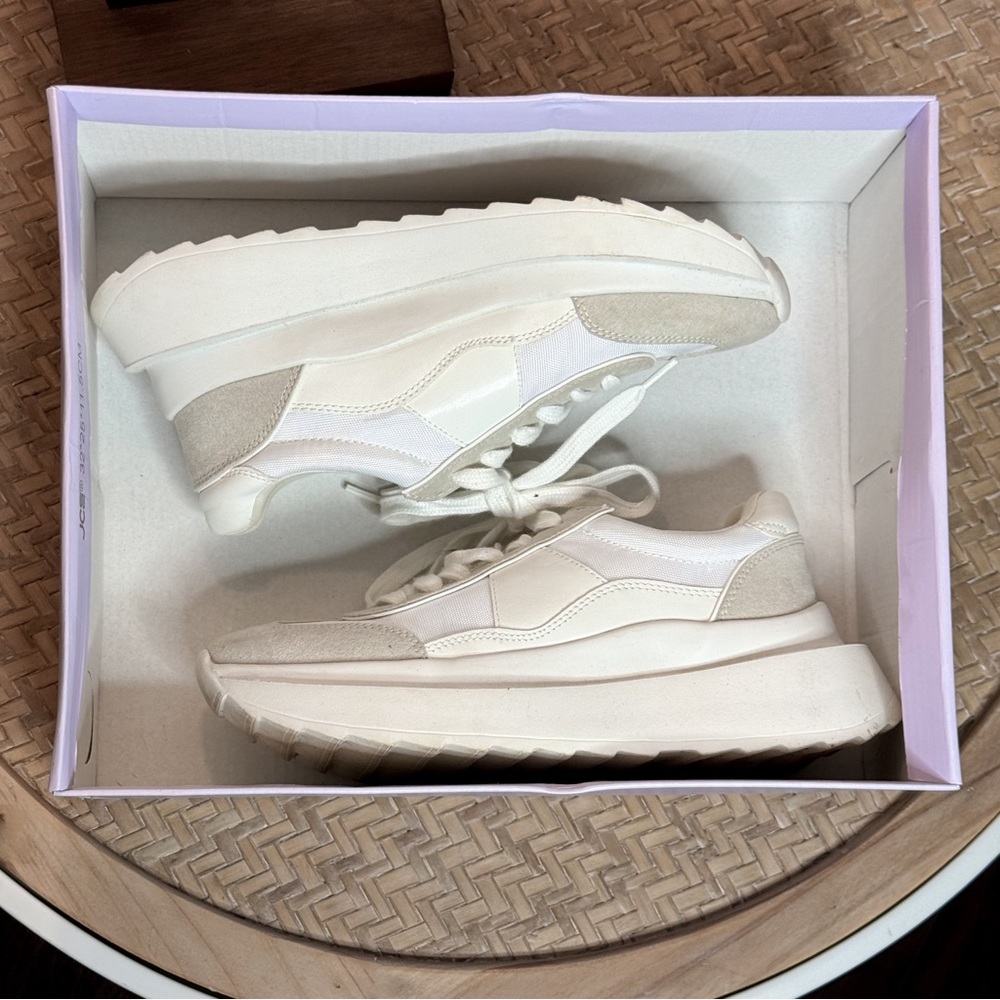 Madden Girl Amica Sneakers - Size 6.5 - White Mult